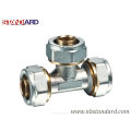 Brass Equal Tee/Brass Compression Fitting for Pex-Al-Pex Pipe/Pex-Al-Pex Pipe/Equal Tee